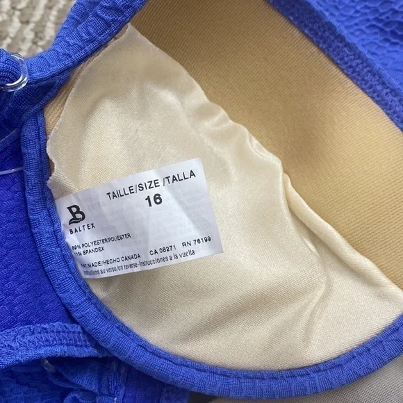 NWT VINTAGE BALTEX 90s Push Up High Waisted Bikini Set Size Womens 14/16 Sexy - Picture 6 of 10